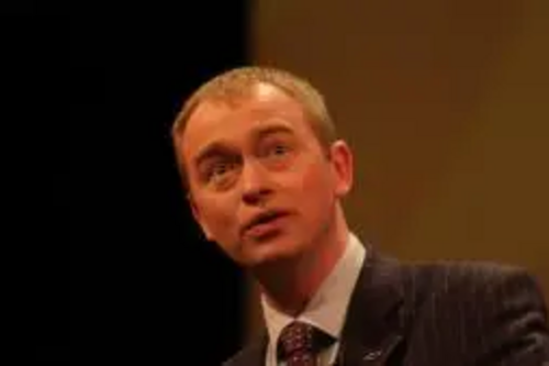 Tim speaking at the rally in Birmingham