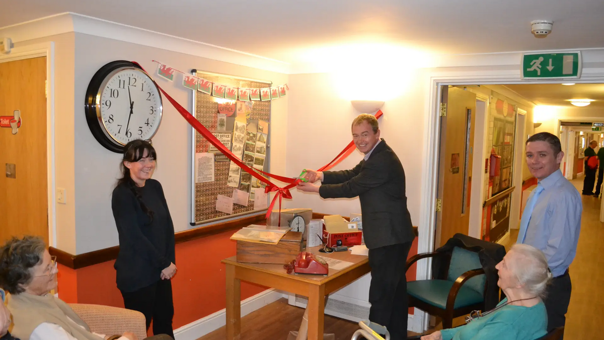 MP opens new bar and post office at Heron Hill Care Home Westmorland