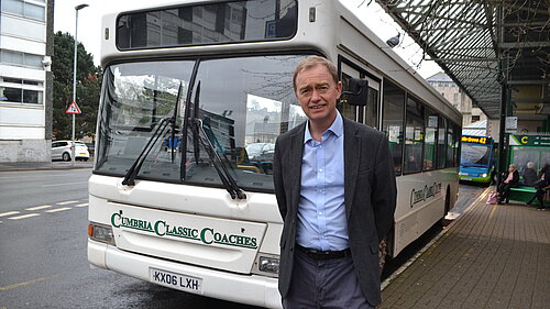 Tim at Kendal bus station