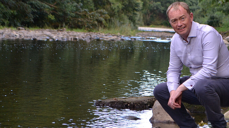 Tim Farron MP by the River Lune