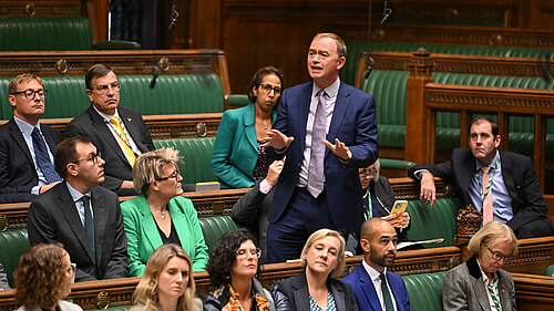 Tim speaking in Parliament