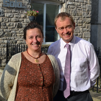 Tim with Mel Gard from the Bay Wide Maternity Services Liaison Committee