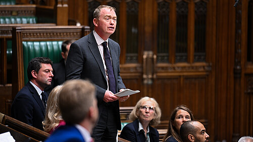 Tim speaking in the House of Commons