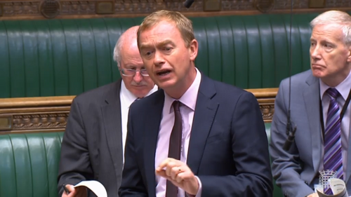 Tim speaking in Parliament