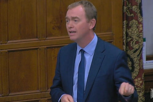 Tim speaking in Parliament
