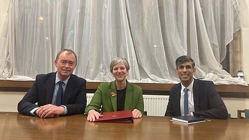 Tim with the Roads Minister and Rishi Sunak MP