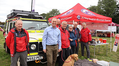 Tim with Kirkby Stephen Mountain Rescue Team