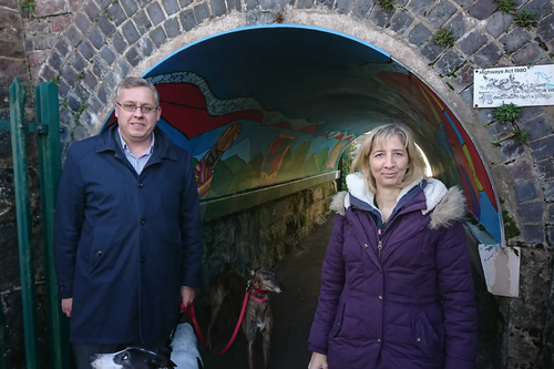 Local councillors Chris Hogg and Helen Ladhams