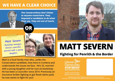 Penrith EA Leaflet - Matt Severn the clear choice