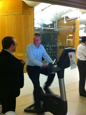 South Lakes MP Tim Farron has taken part in a sponsored “24-hour static cycle” event in Parliament, to show support and raise funds for the Poppy Factory, a charity who help ex-service personnel find new employment after leaving the Armed Forces.