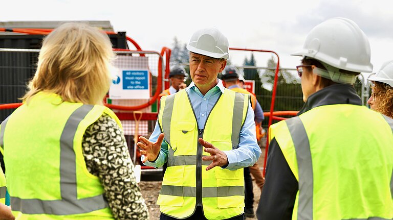 Tim on a housing site