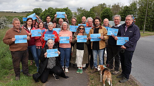 Local residents at J38